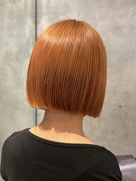 ガーデントウキョウ(GARDEN Tokyo) ブリーチダブルカラー/暖色/オレンジベージュ/ボブ