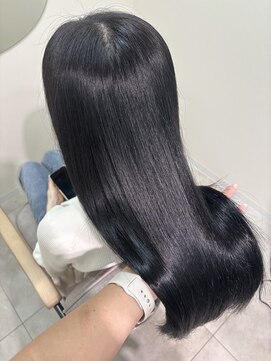 ネウィ 広島(newi) 髪質改善トリートメント/TOKIO /地毛風カラー/ブルーブラック