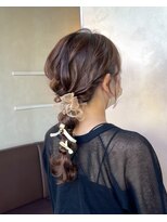 マリエプラス 金山店 リボンでヘアセット!