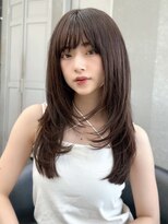 ルームバイシー 新宿(Loom. by Sea)&nbsp;ココアベージュ×レイヤー[小顔/黒髪/オリーブグレー]