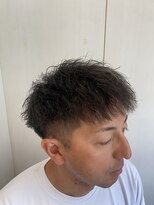 ヘアーアンドグルーミング ヨシザワインク(HAIR&GROOMING YOSHIZAWA Inc.)&nbsp;ツイストスパイラルパーマツーブロック刈り上げショートバーバー