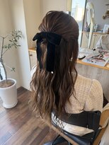 アグー(Aguu)&nbsp;ハーフアップアレンジ