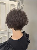 おしゃれショート×アッシュベージュ