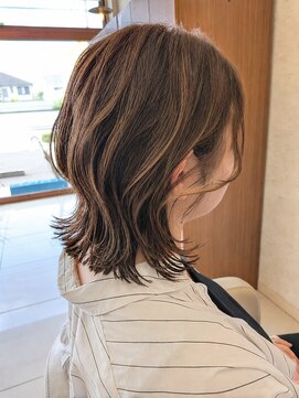 アール 滝ノ水店(#arl) 【30代40代人気】透け感ハイライト×大人くびれレイヤー
