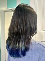 マティーナ ヘアー 池袋(Matina hair)&nbsp;【レイヤー　インナーブルーグラデーション】池袋美容室