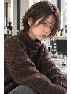 フレイムス ヘアアンドリラックス 大宮東口店(Frames) ショートボブ髪型20代30代40代50代前髪あり前髪なし面長丸顔大宮