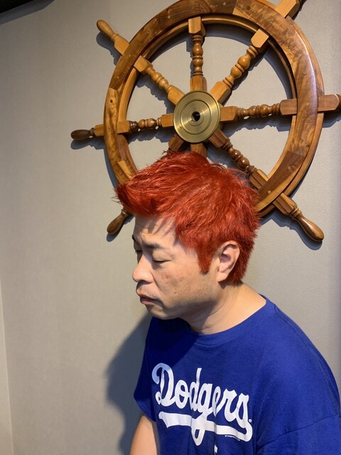 青×赤髪