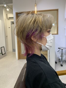 ニコフクオカヘアーメイク(NIKO Fukuoka Hair Make) 【NIKO】福岡天神大名ウルフカットウルフレイヤーインナーカラー