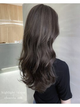 ミリー 梅田店(milly) 【梅田】ハイライトブリーチありのショコラアッシュ