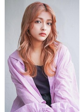 アンジェリカラボ 梅田店(ANGELICA LABO) レイヤー　韓国風　オレンジベージュ