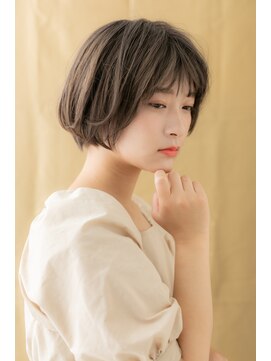 モッズヘア 越谷(mod's hair) 斜めバンググレージュカラーヘルシースタイルY越谷20代30代40代