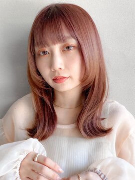 リヤン 表参道(lyann) レイヤー 小顔 デジタルパーマ ミニウルフ  チェリーブラウン ☆