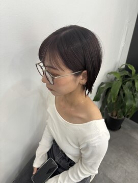 ルヴェルヘアー(Revel hair) トステアカラー×切りっぱなしボブ