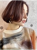 前髪なし大人ショートボブ◎