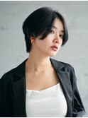 髪質改善＊ダークネイビージュショート＊美髪【Zina銀座】