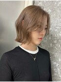 丸みショートボブヘアダブルカラーケアブリーチカラーハイトーン
