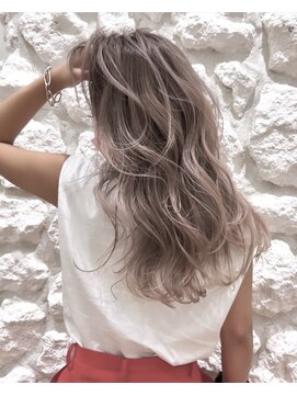 ヘアサロン エフ 渋谷(F) バレイヤージュ＃ケアブリーチ＃ミルクティー