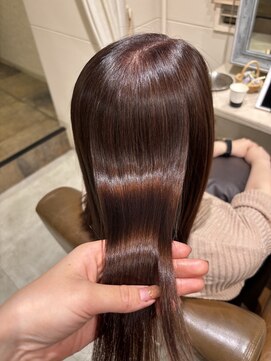 フレーム へアアンドトリートメント 天王寺北口店(FRAME) ピンクブラウンカラー