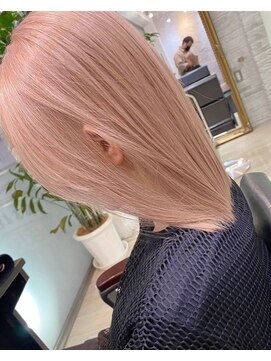 エヌプラスリタ 近鉄八尾(N+lita) ホワイトグレージュミニウルフデジタルパーマチェリーブラウン