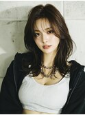 韓国/髪質改善/レイヤーカット/ミディアム/小顔/透明感カラー