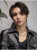 小久保styleフェザーパーマフェザーショートグレーエンドカラー