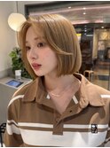 石塚／前髪なし大人可愛い韓国タッセルボブ10代20代30代40代新宿