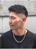 横浜西口スパイキーショートヘアクロップフェードボウズかりあげ