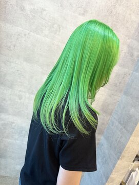 レイヤー＋ライムグリーン