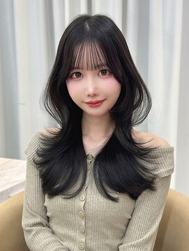 クム(kumu) レイヤーカット /縮毛矯正/前髪/顔周り/名古屋/栄/韓国サロン