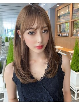 ロンド ラマ 岐阜(Lond bla-ma) 透け感ラテブラウン