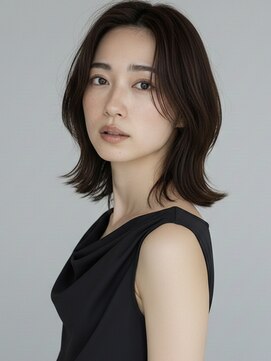 フレイムス ヘアアンドリラックス 赤羽店(Frames hair&relax) 【20代30代40代】小顔くびれボブ×透明感ベージュ/前髪なし赤羽