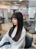 サラツヤ暗髪ヘア