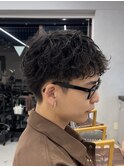 ルーズショートスパイキーショート短髪ツイストルーズパーマ