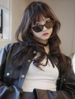 ラボヌールヘアーレーヴ 池袋店(La Bonheur hair reve)&nbsp;くびれミディアムウルフパーマ/セミロング/レイヤーパーマヘア