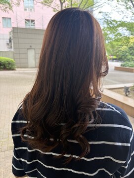 ヘアートップス ベイタウン店 ベージュレッドカラー