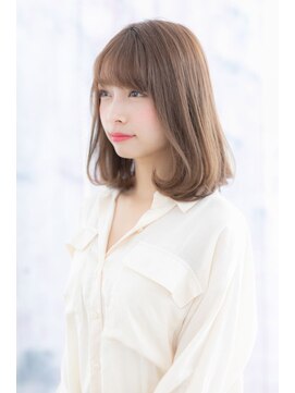 ミック ヘアアンドビューティー 大山店(miq Hair&Beauty) 内巻きワンカールでガーリーに☆Aラインボブディ