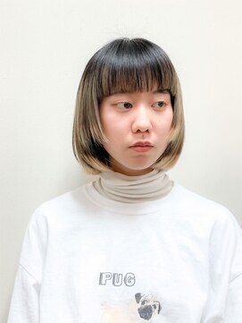 シファ(sifa) ☆毛先だけパツッとハイライトカラーボブ☆