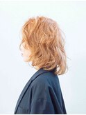 大人かわいい♪くせ毛風☆ベージュカラー