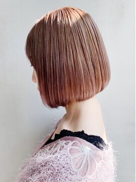 アイティー バイ アルバム 中野店(IT by ALBUM) ミルクティーベージュショート_耳かけウェーブパーマ_ba290931