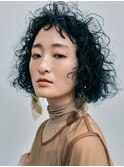 【utuwa】カーリーボブ×ブルーカラー