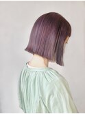 バイオレットカラー×ボブ