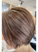 マッシュ系　ショートボブ