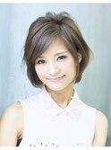 【小鳥居】シルキーベージュ大人可愛いボブショート前上がりボブ