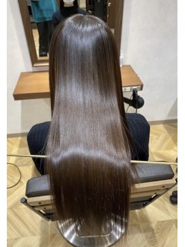 ロンド ストラーダ 心斎橋(Lond strada) エアリーロング×ピンクベージュ×美髪［髪質改善/縮毛矯正］