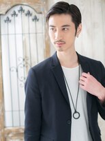 トニーアンドガイメン ホテル京阪仙台店(TONI&GUY MEN) ジェントルなダークアッシュ七三オールバックb