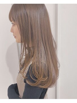 ミント 鳳(Mint.) 20代30代40代ストレートアッシュベージュ髪質改善大人ロング