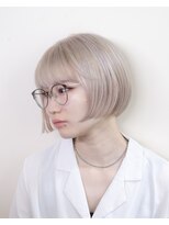 ルプラ ガーデン(le-pla garden)&nbsp;ブロンド#ダブルカラー#切りっぱなしボブ#ケアブリーチ#豊橋