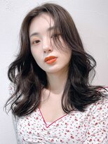 アイティーバイアルバム 藤沢店(IT by ALBUM) ミディアムワンホンヘア_外ハネボブセクションカラー_48524