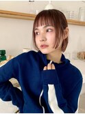 束感ボブ×ピンクブラウン