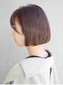 ナチュラルブラウン×艶感ショート